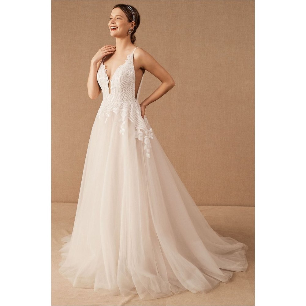 BHLDN Hayley Paige Topanga Wedding Gown Size 2 NEW